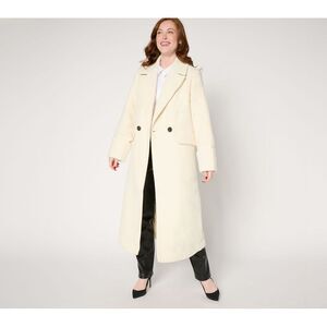 Thread Collective Women's Jacket Sz XL Retro Overd Coat White A658025